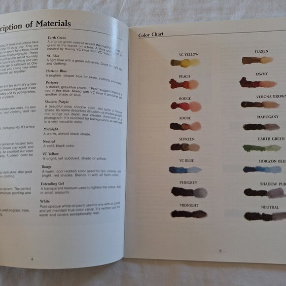 Photo Oil Painting Veronica Book Photo Arts 1988 Detailed Instructions Projects - Picture 2 of 5